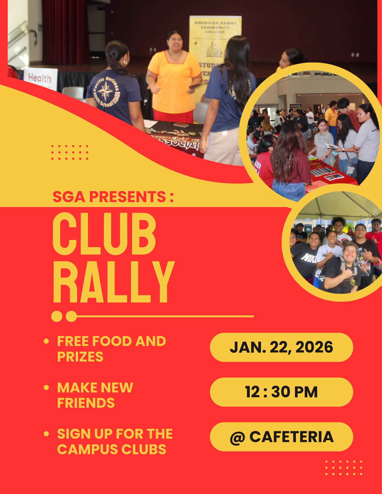 CLUB RALLY SPRING 2026 FLYER